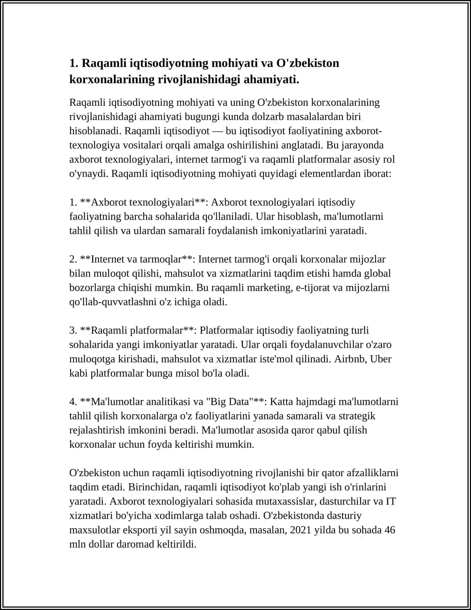 O‘ZBEKISTON KORXONALARIDA RAQAMLI IQTISODIYOTNI KENG JORIY ETISHNING ILMIY AMALIY JIHATLARI 3