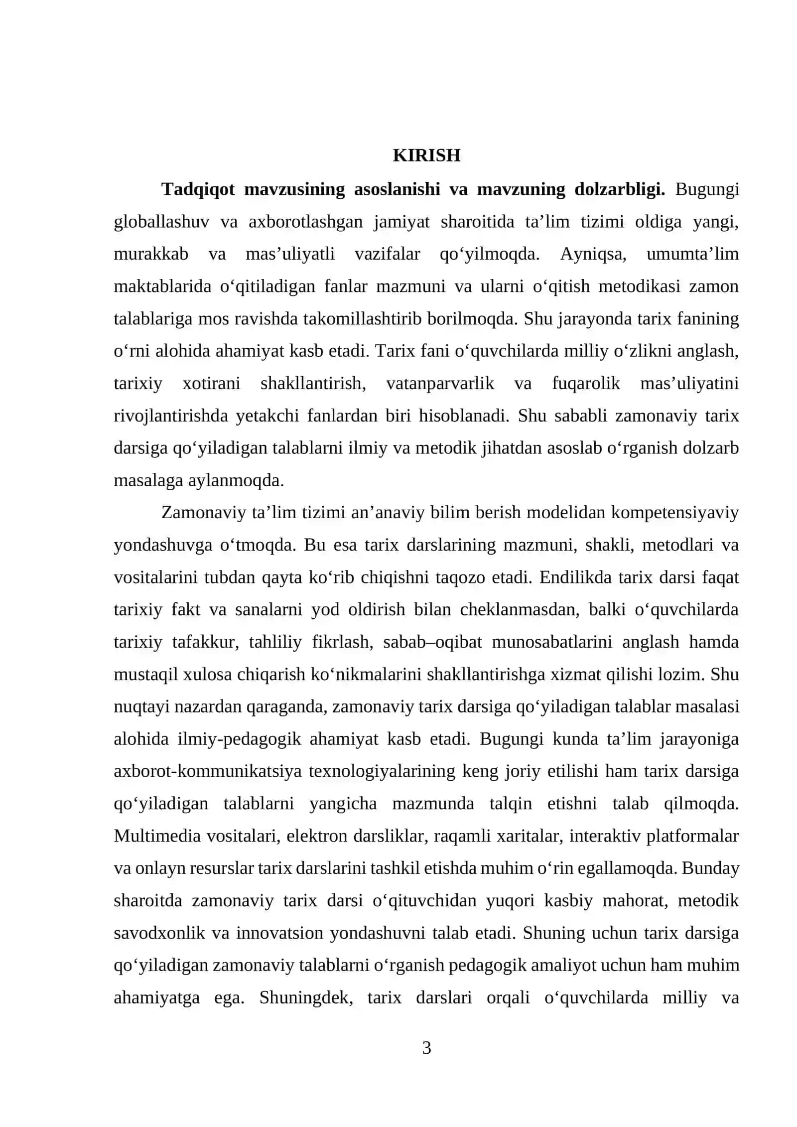 Tarix ta’limida o’quvchilar bilimini nazorat qilish va baholashning zamonaviy usullari 3