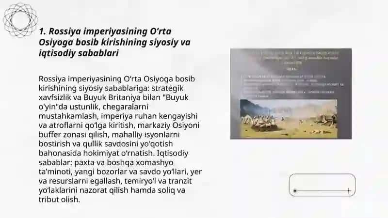 Oʻrta Osiyo xonliklarining Rossiya imperiyasi tomonidan bosib olinishi 3