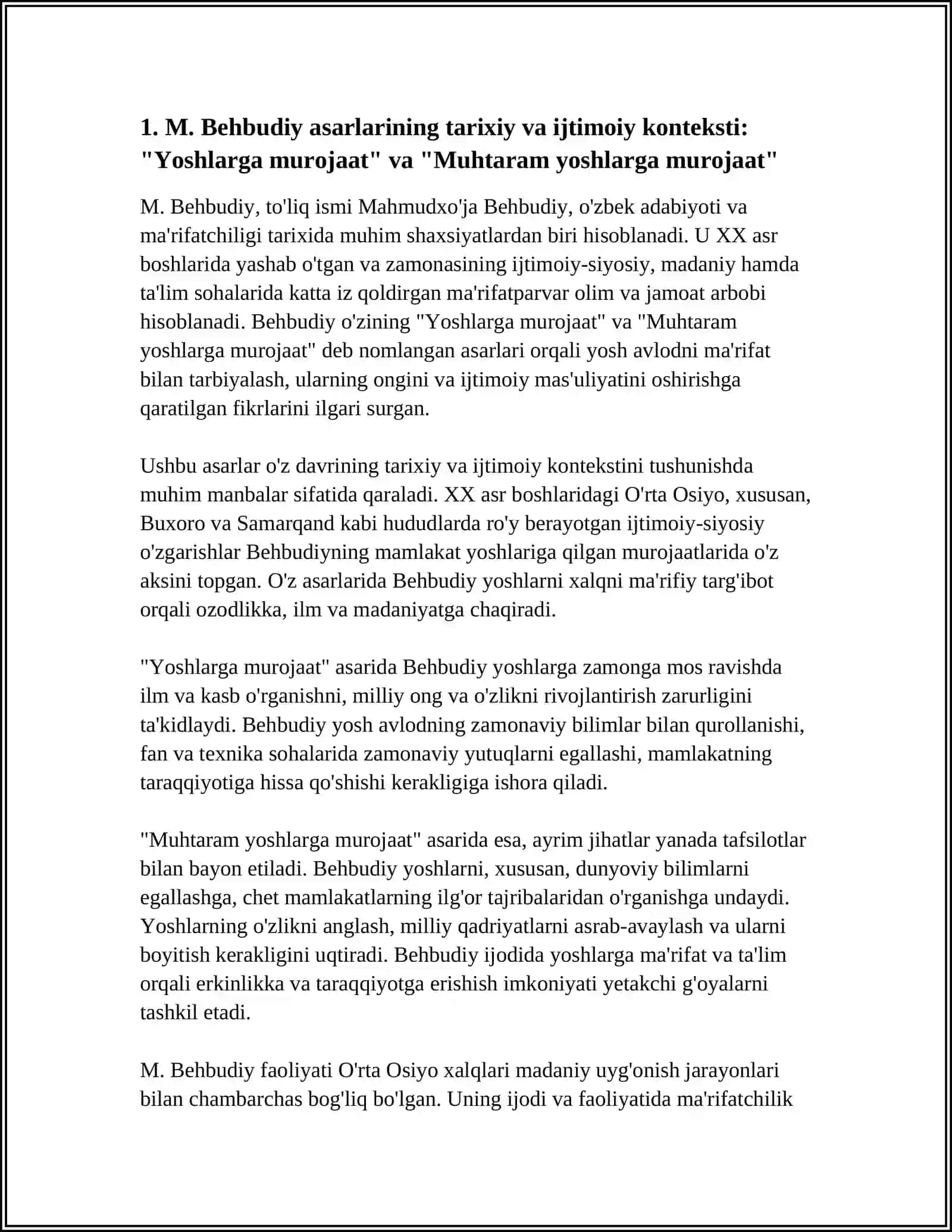 M.Behbudiynig Yoshlarga murojaat va muhtaram yoshlarga murojaat 3