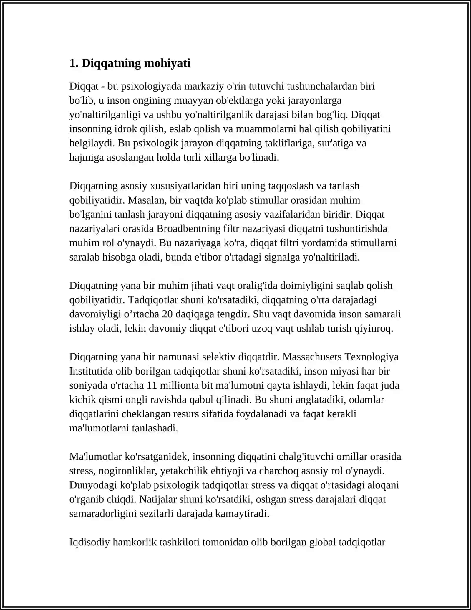 DIQQAT TURLARI VA UNING XUSUSIYATLARI 3