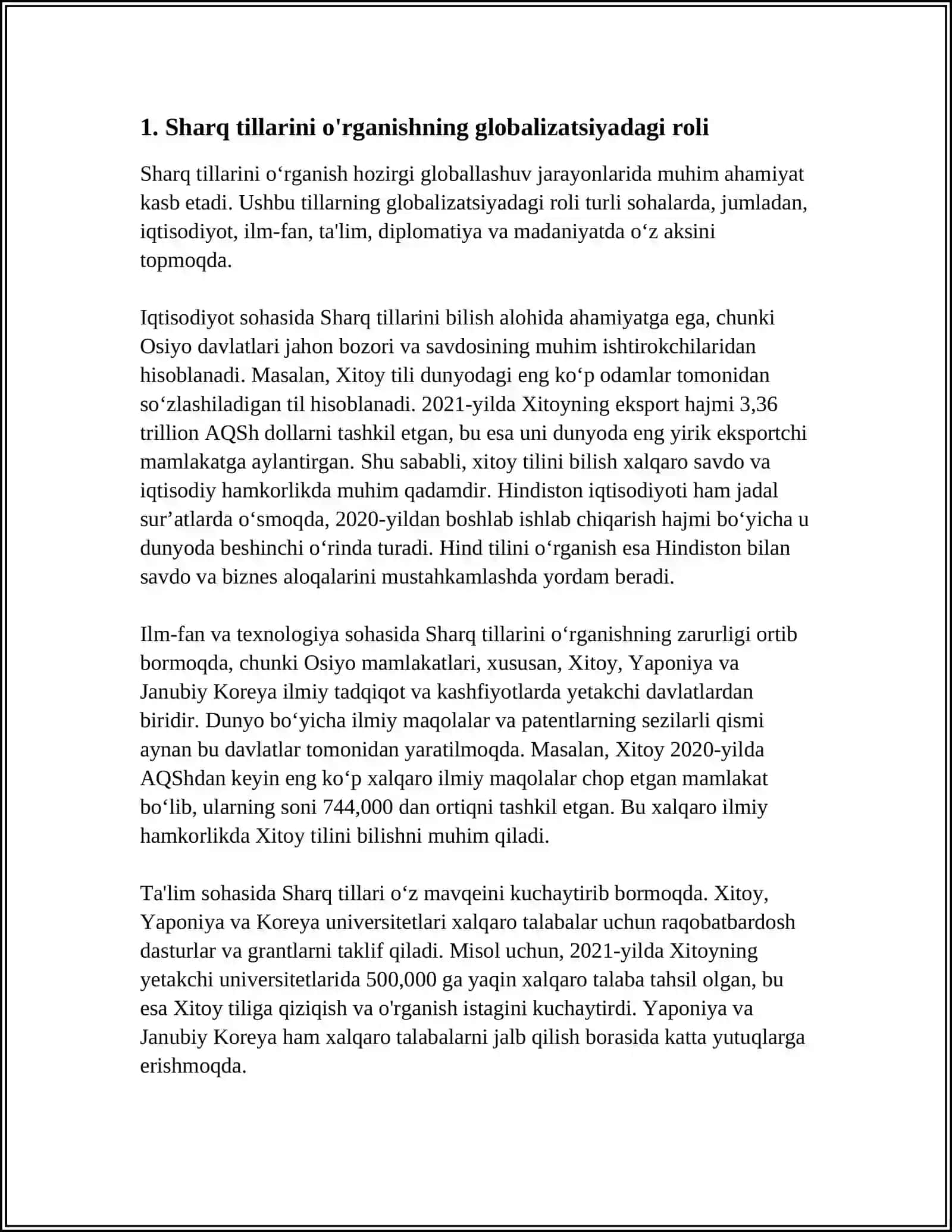 SHARQ TILLARINING BUGUNGI KUNDAGI AHAMIYATI 3