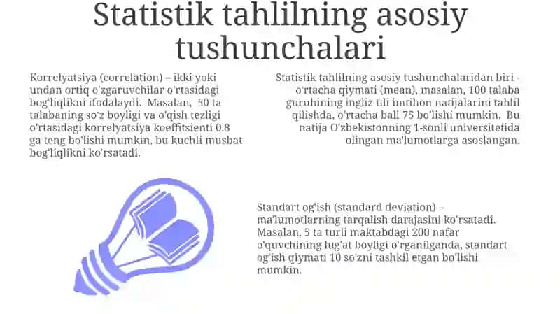 Tilni o'rganishda statistik metodlardan foydalanish 3
