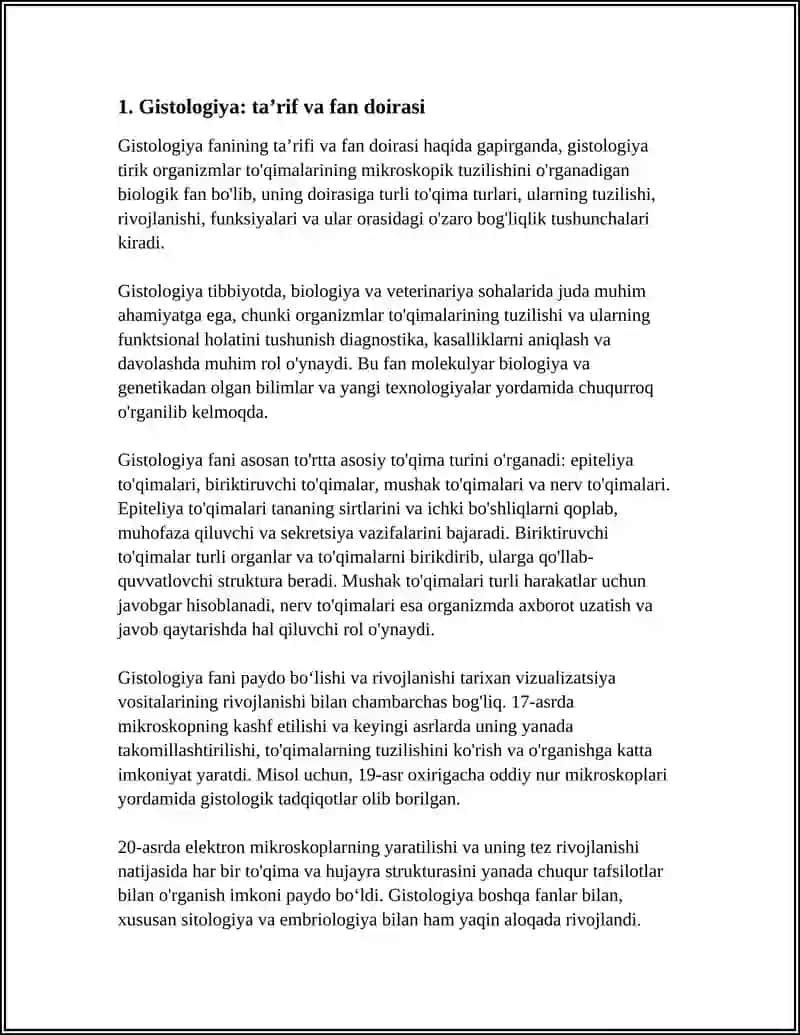 GISTALOGIYA SITALOGIYA EMBRIOLOGIYA O‘QUVI 3