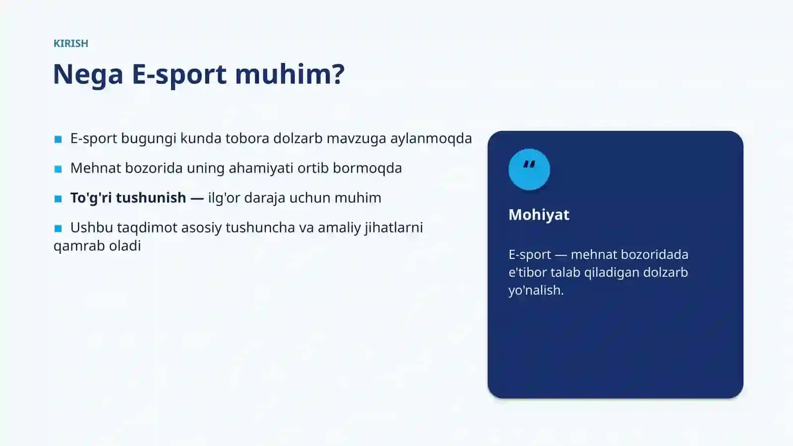 E-sport Metodlari va Usullari 3