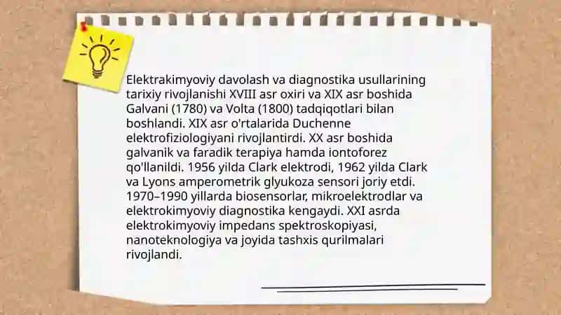 Elektrakimyoviy davolash va diagnostika usullari 3