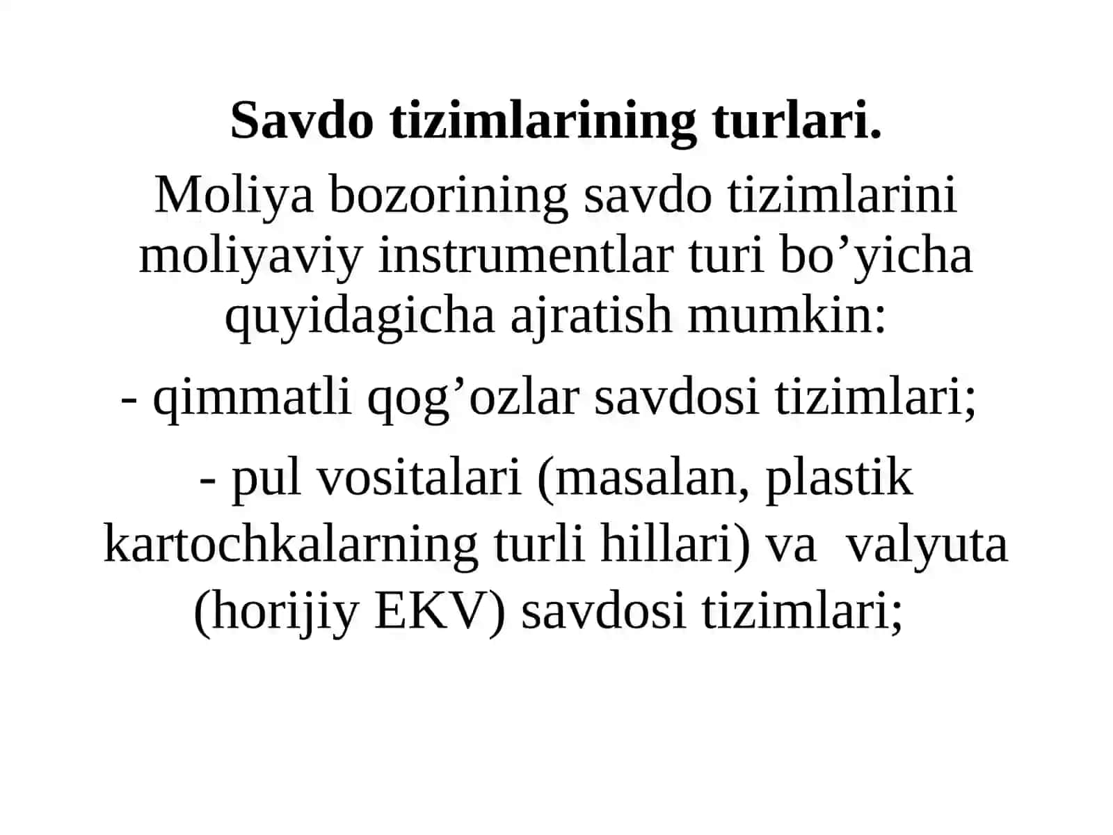 Moliya bozori va moliyaviy texnologiyalar 3