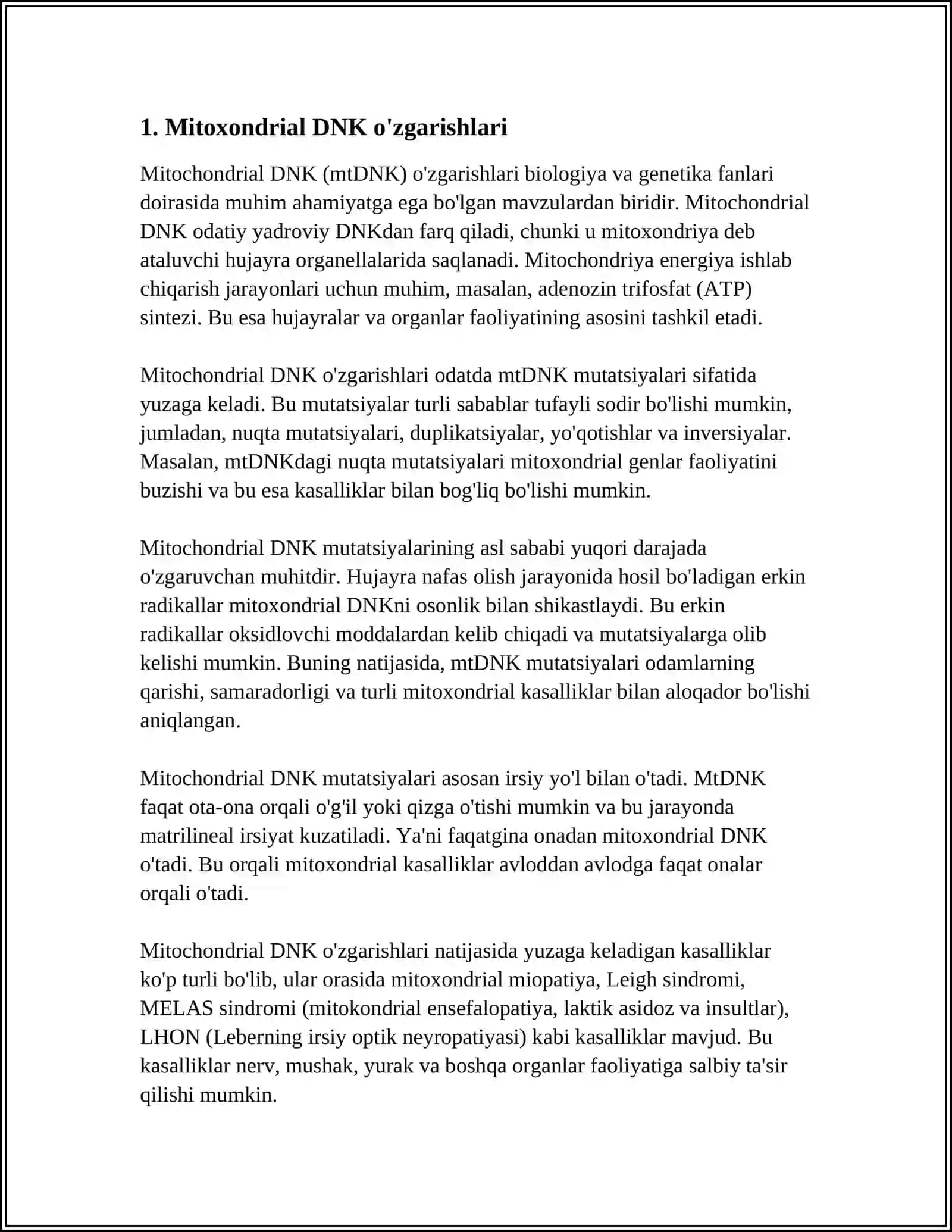 MITOXONDRIAL KASALLIKLAR 3