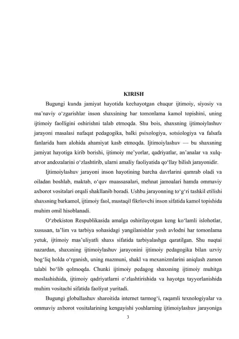 Ijtimoiylashuv-ijtimoiy pedagogik jarayon 3