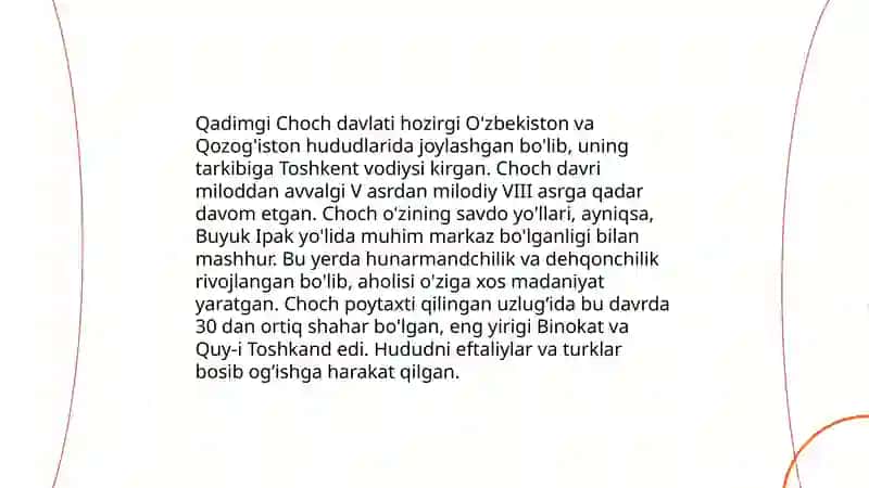 Qadimgi Choch davlati 3