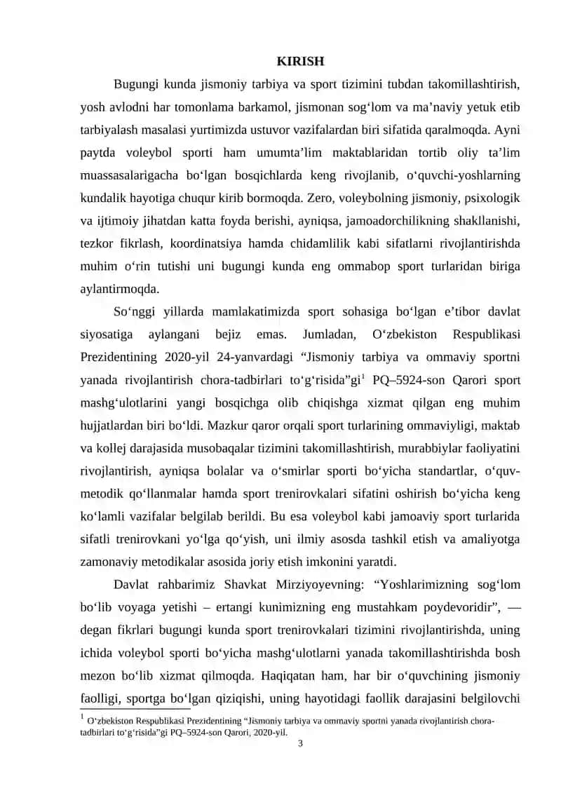 Voleybol sport trenirovkasining umumiy asoslari 3