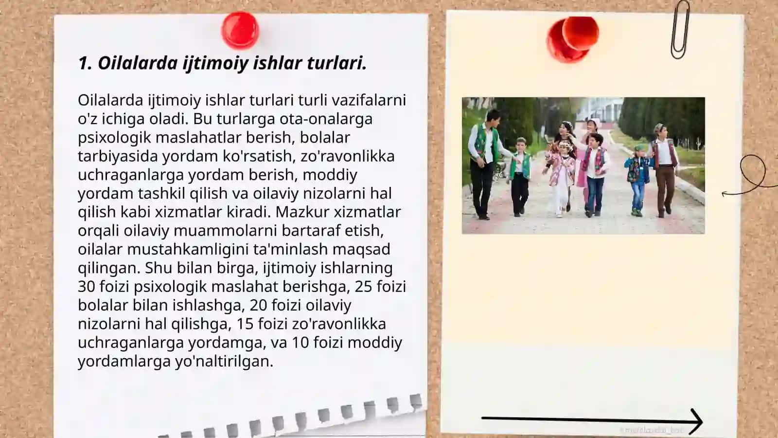 Oilalar va Yoshlar Bolalar bilan ijtimoiy ish 3
