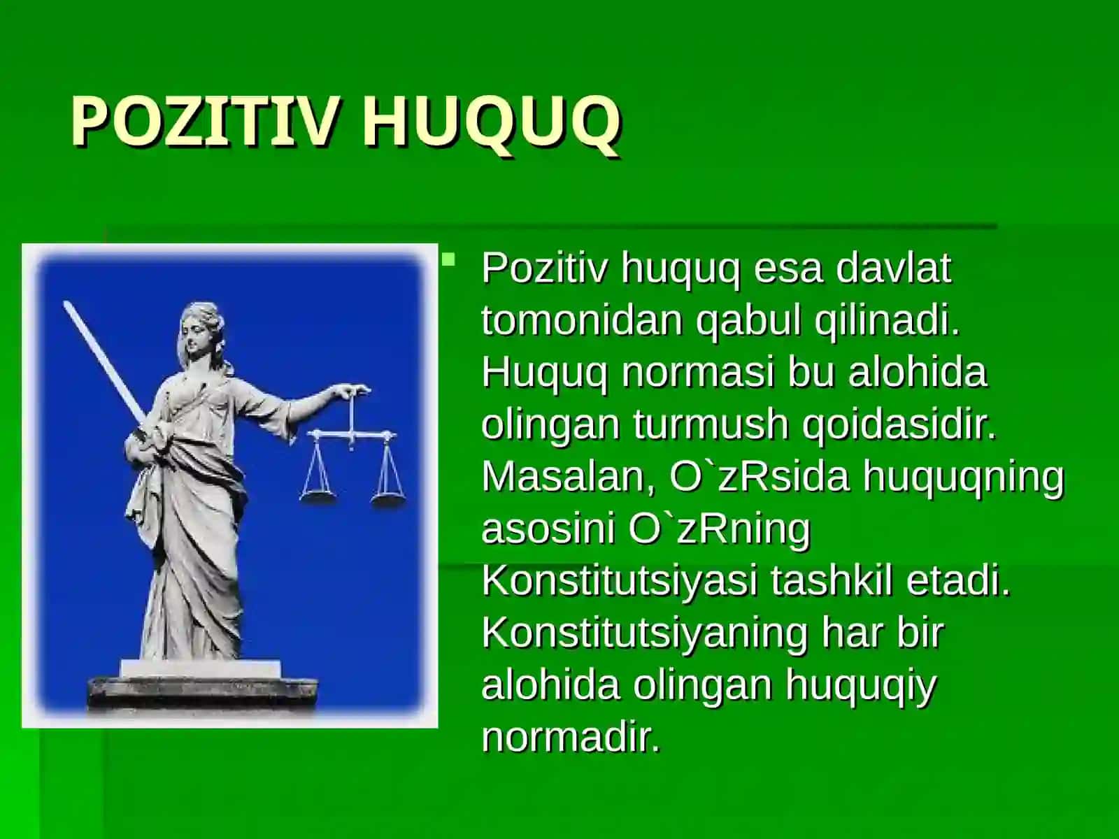 Konstitutsiyaviy-huquqiy normalar tushunchasi va ularning o'ziga xos xususiyatlari 3