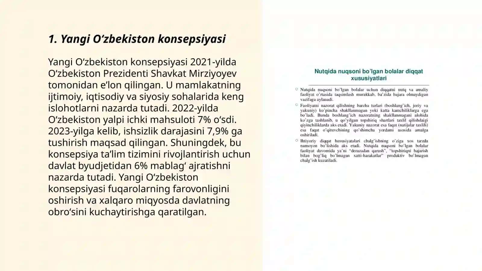 Yangi Oʻzbekiston amalga oshirish maʼnaviy oʻzgarishlar 3