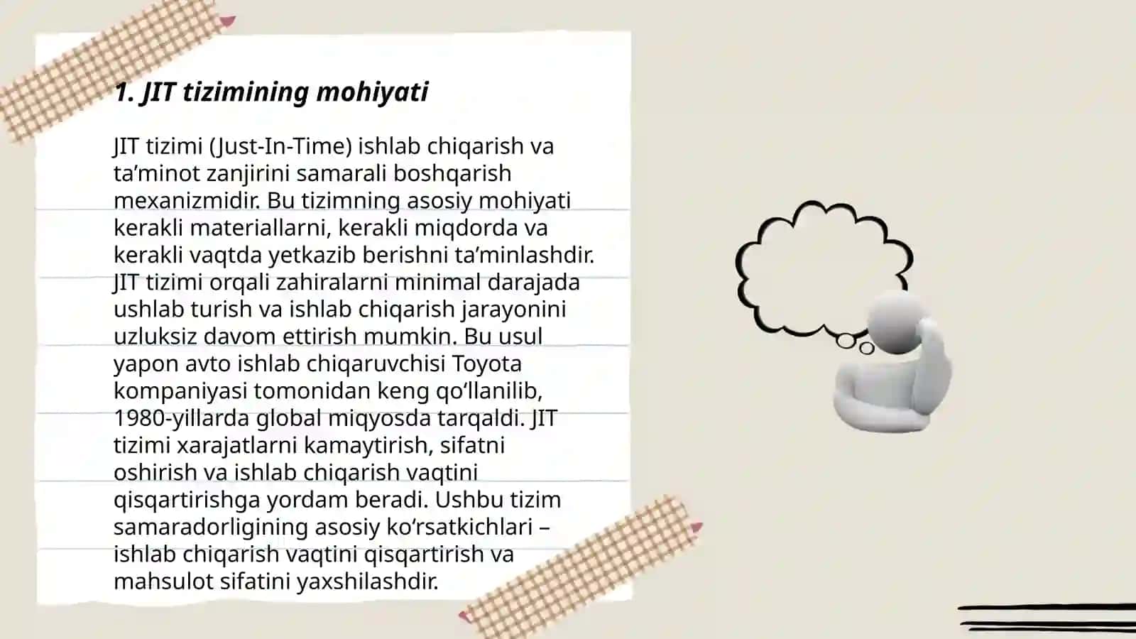 JIT tizimi (Just-In-Time) 3