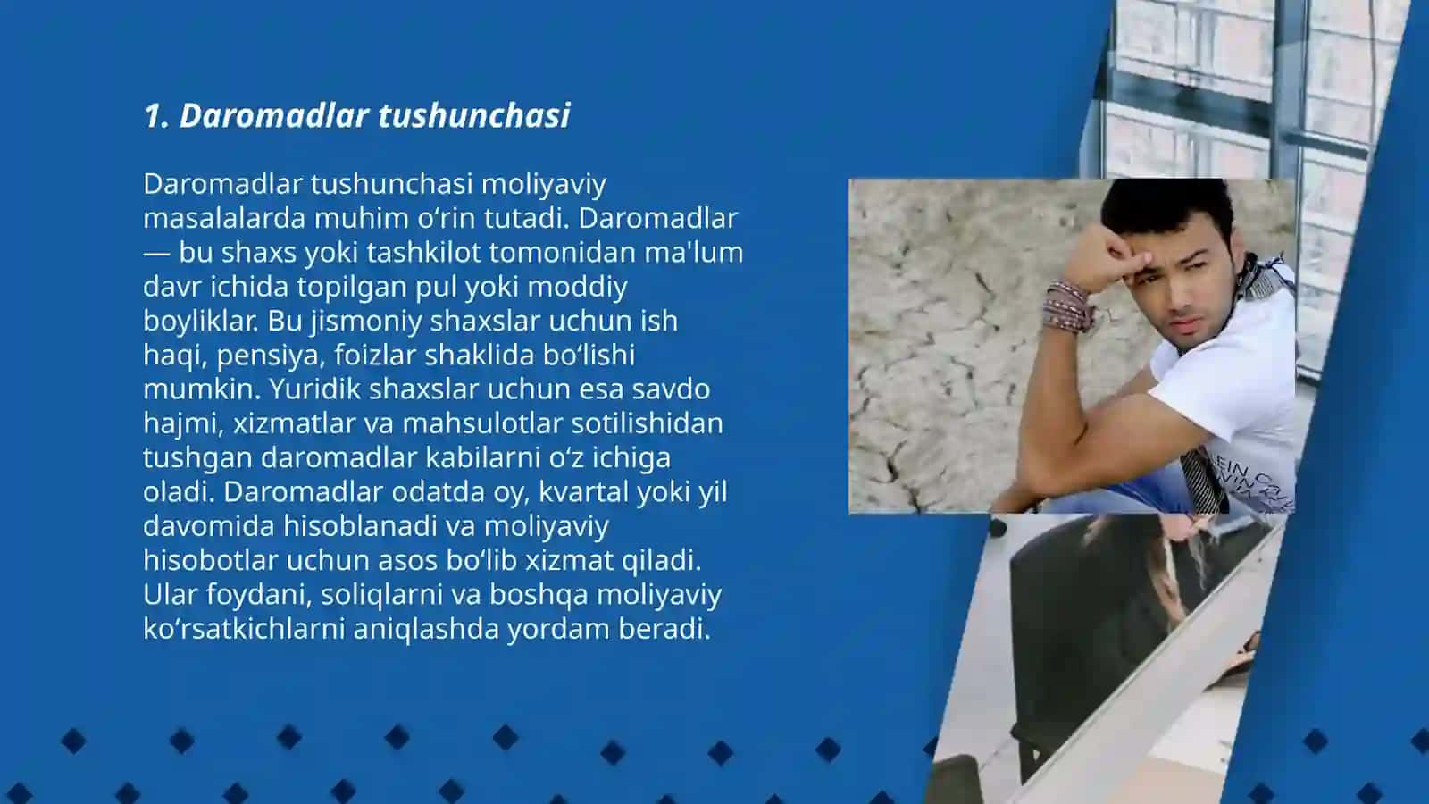 Daromadlar,ularning mohiyati, turkumlanishi va kelish yöllari 3