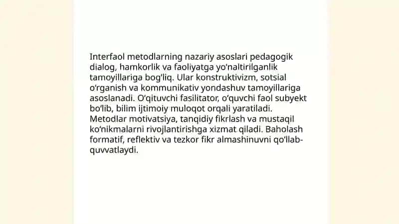 Interfaol metodlar va ularni qo‘llash mahorati 3