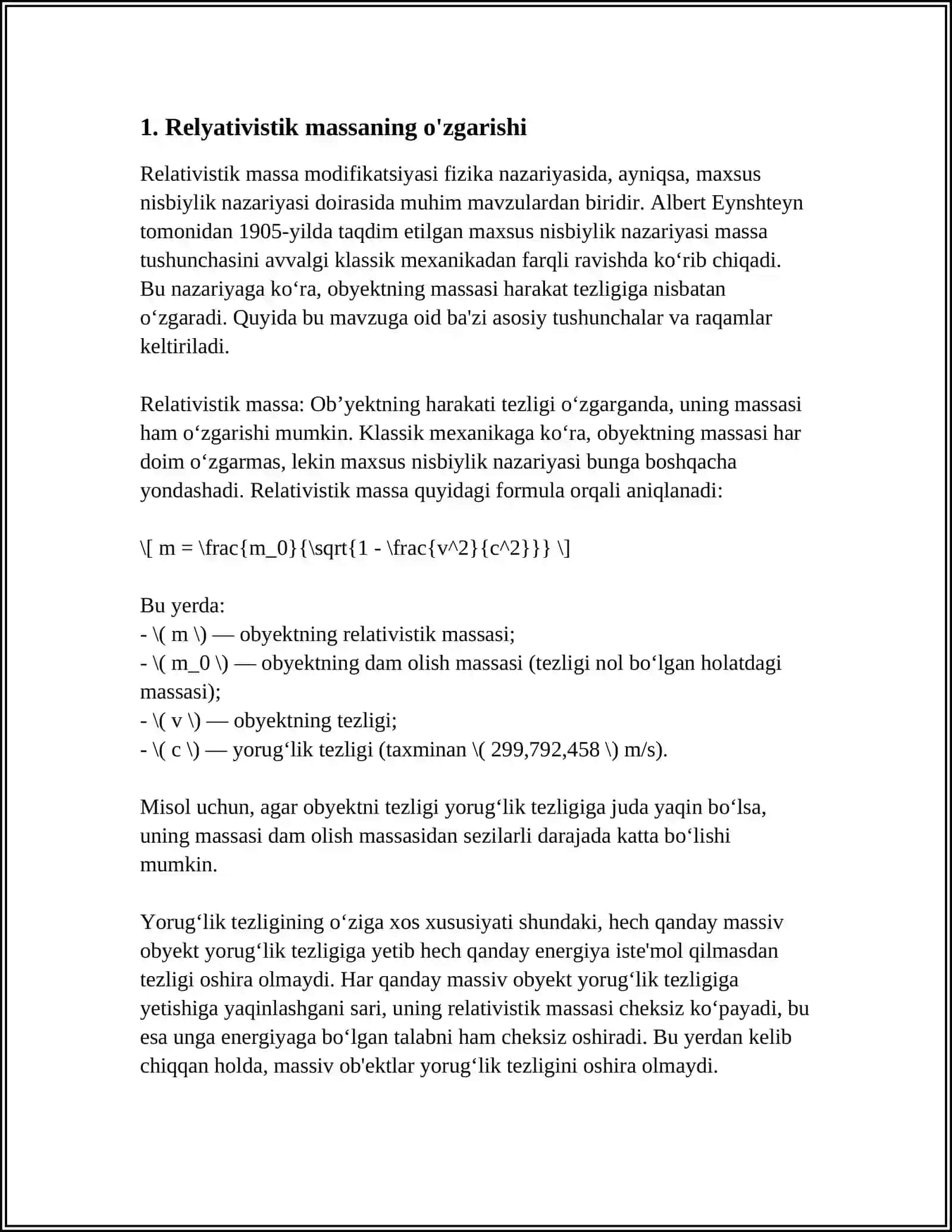 RELYATIVISTIK DINAMIKA ELEMENTLARI 3