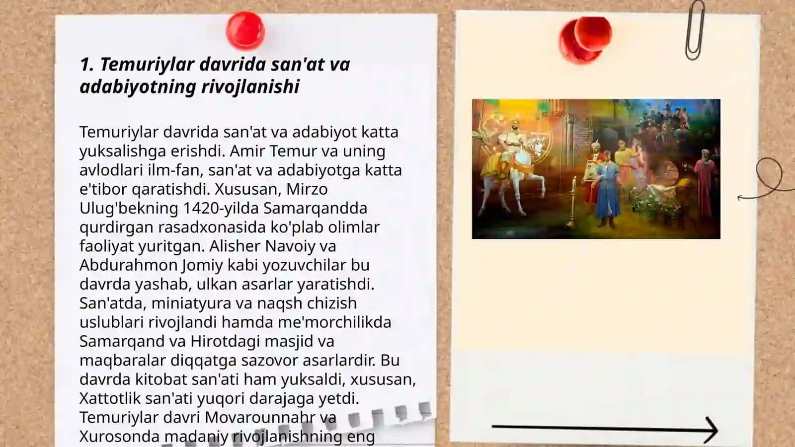 Temuriylar davrida ma'naviy marifiy yuksalish 3