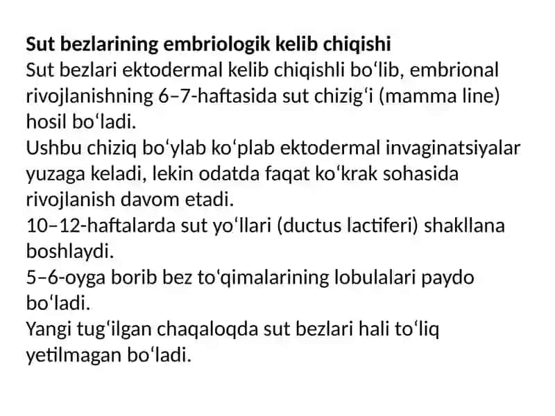 Sut bezi gistologiyasi 3
