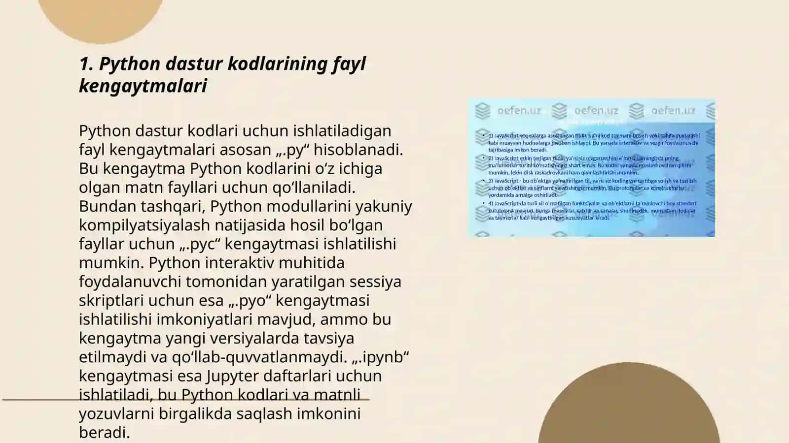 Python dastur kodlarining fayl kengaytmalari 3