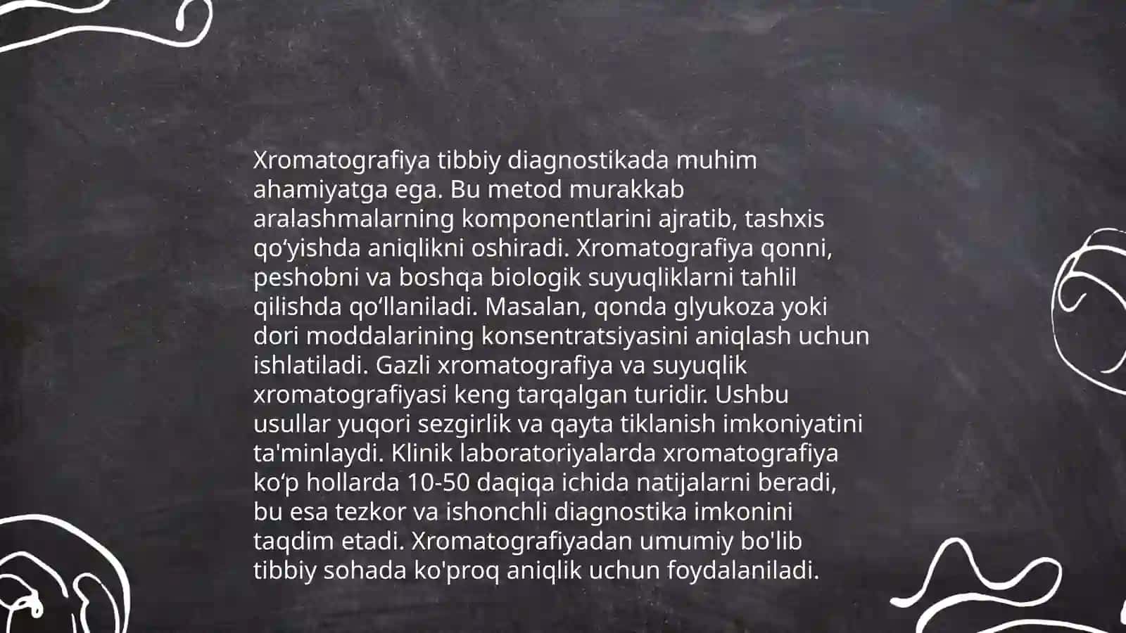 Xromotografiyaning Tibbiy Izlanishlaridagi Imkonyatlari 3