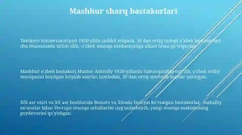 Sharq allomalari musiqa haqida 3