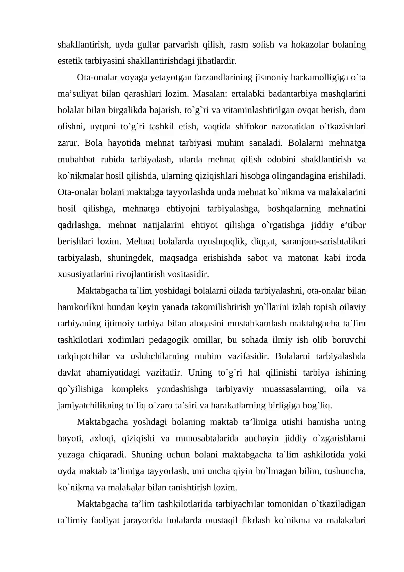 Maktabgacha ta’lim muassasasi, oila va maktab hamkorligi 3