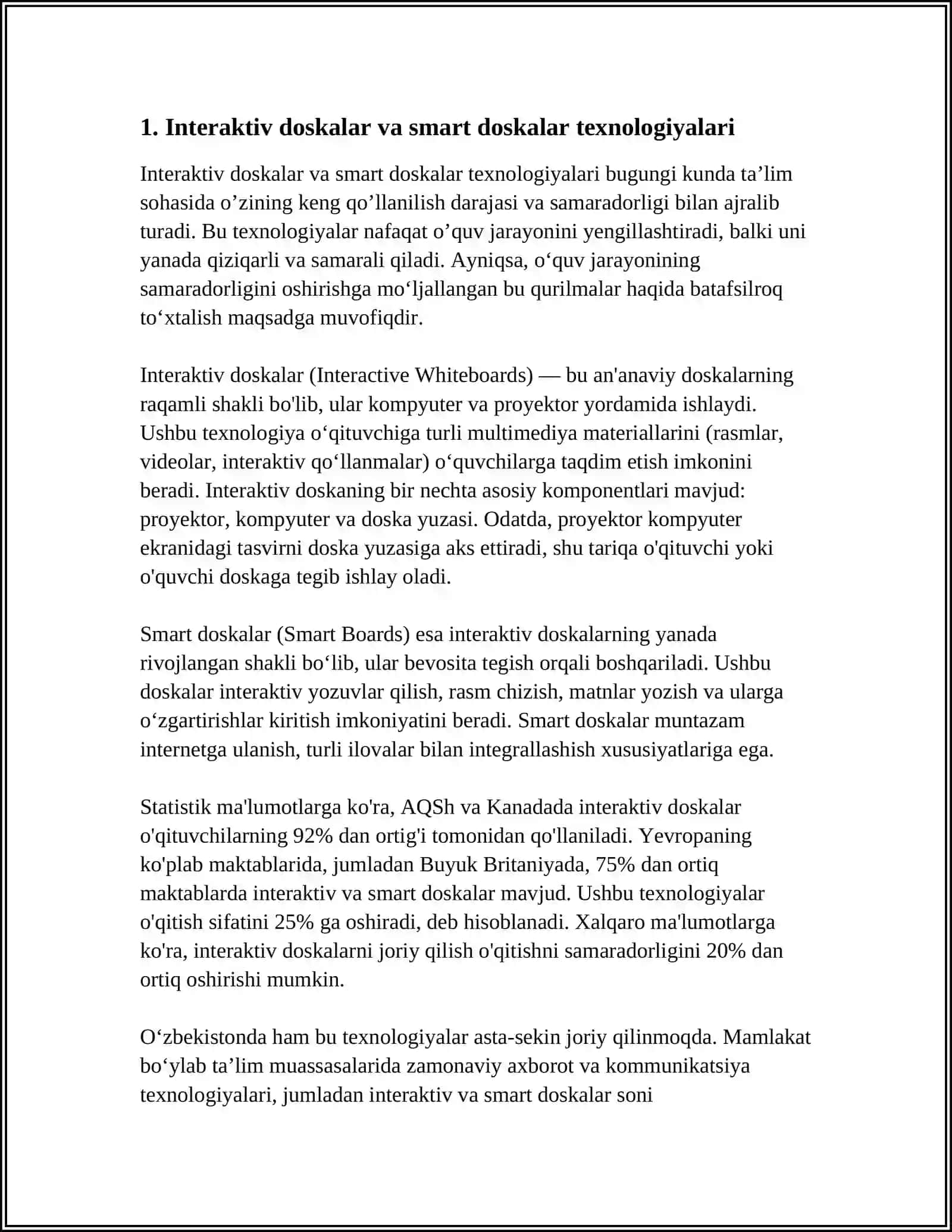 ZAMONAVIY OʻQUV TEXNIK VA DASTURIY VOSITALAR 3