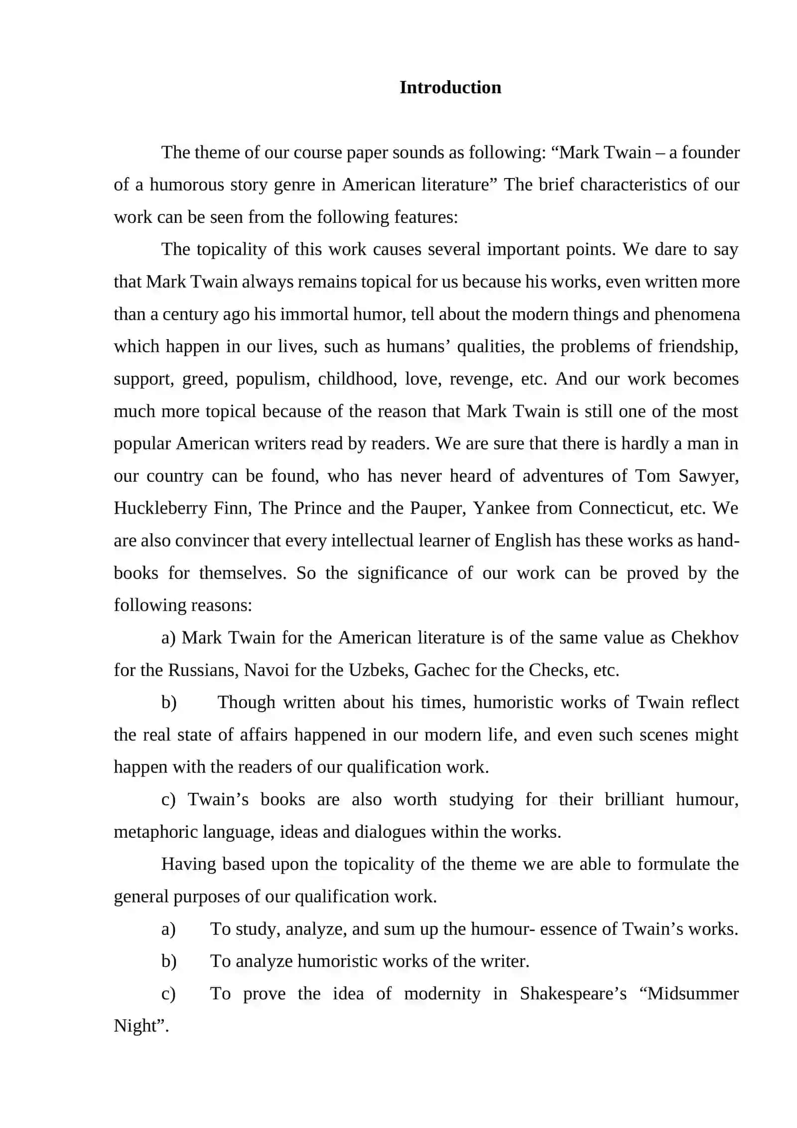 Cours paper on Mark Twain 3