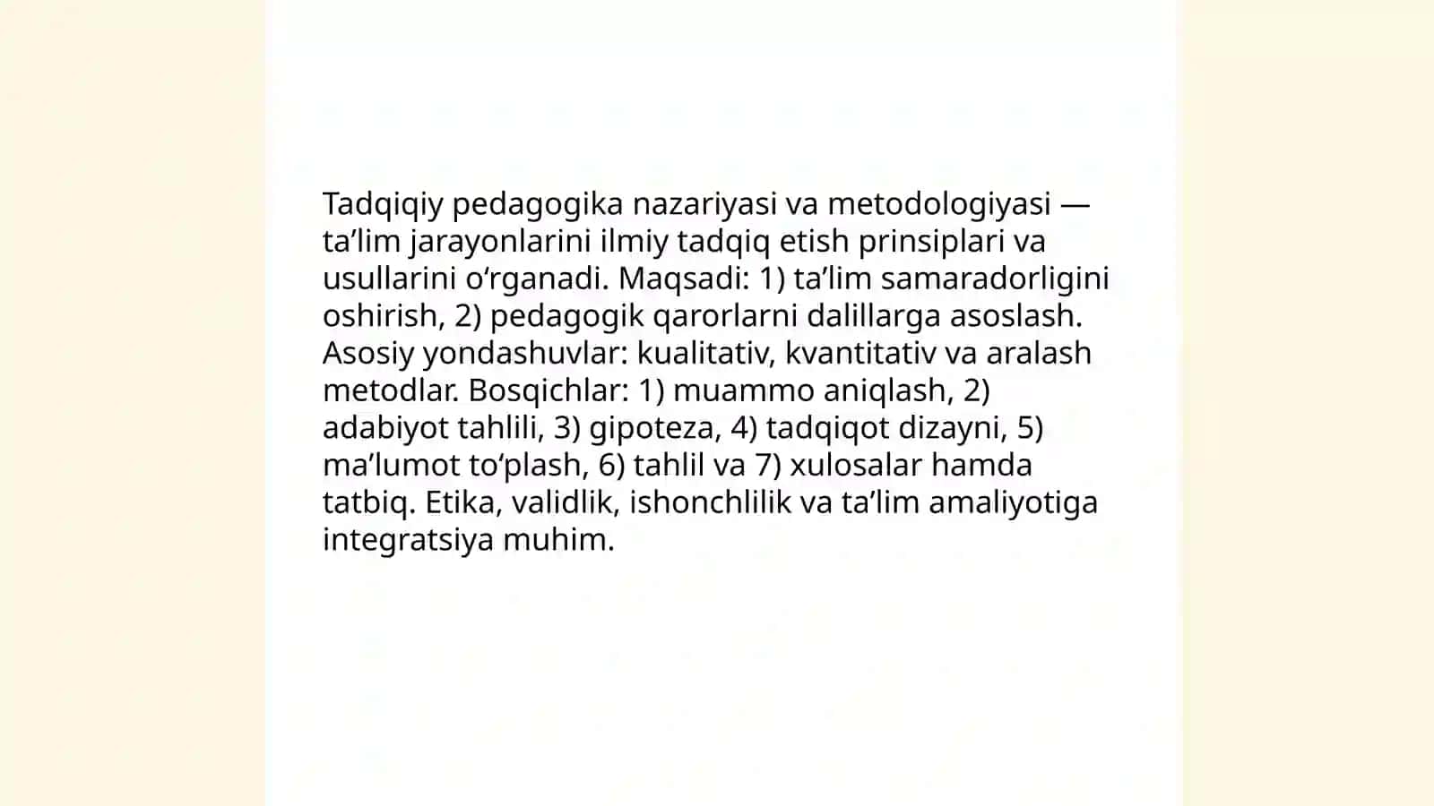 Tadqiqiy pedagogika va taʼlim amaliyoti 3