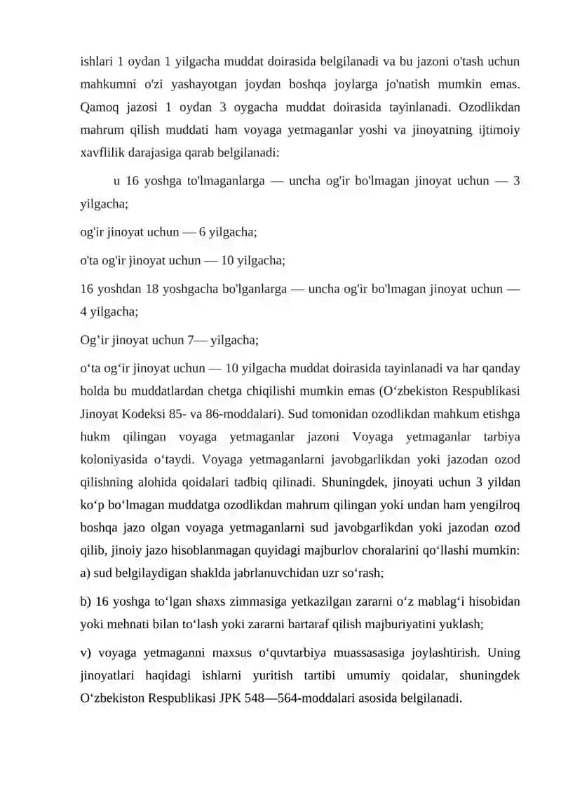 Voyaga yetmaganlarning jinoyatlari haqidagi ishlarni yuritish 3
