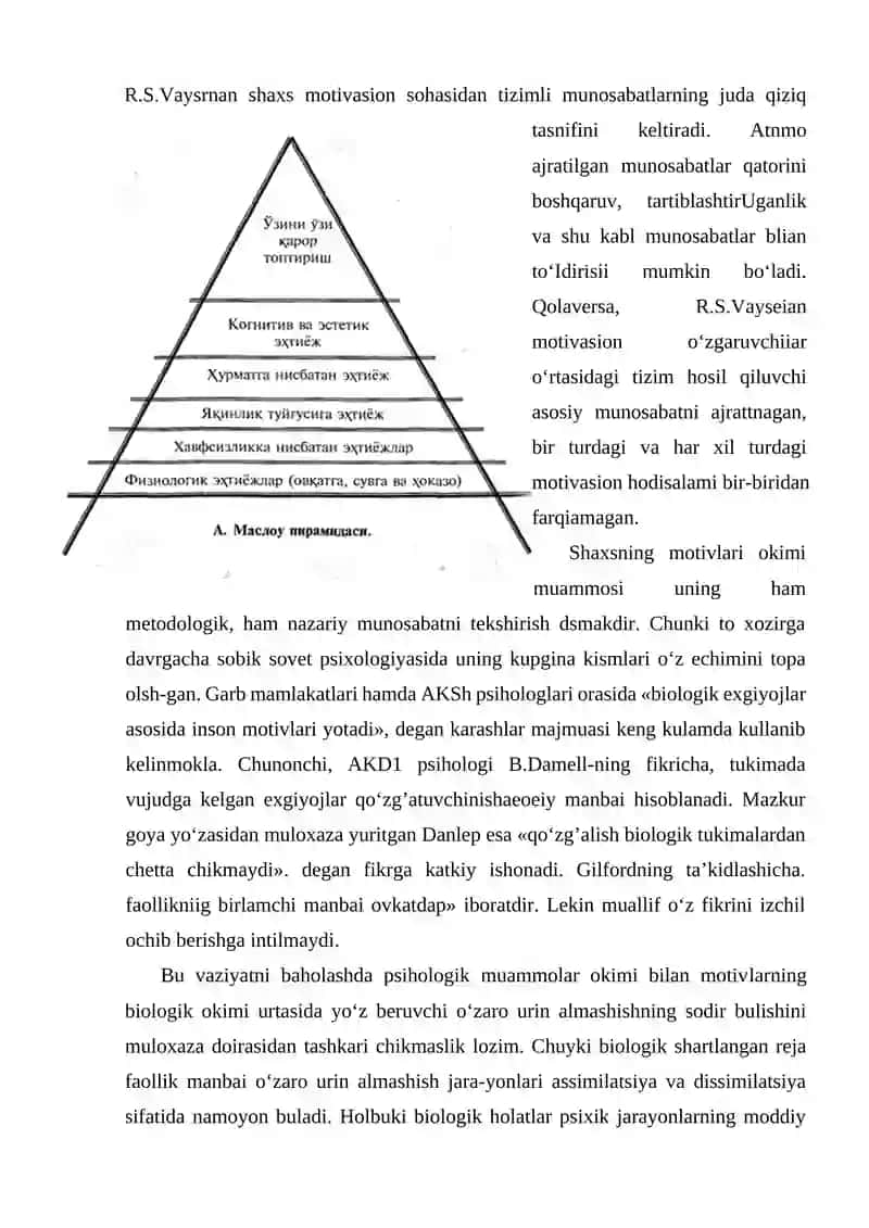 5-MA’RUZA. XULQ-ATVOR VA FAOLIYAT MOTIVATSIYALARI 3