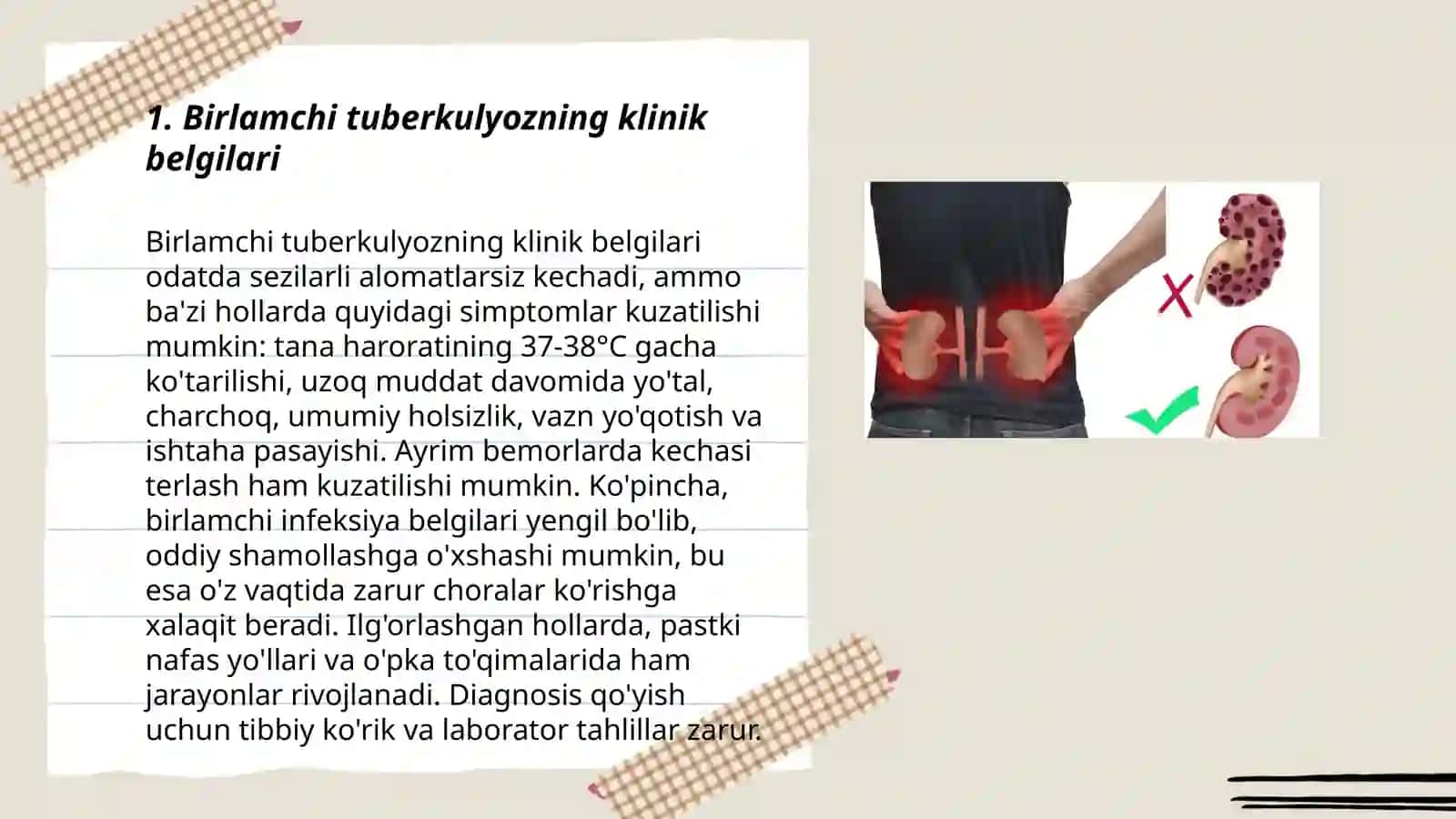 Birlamchi tuberkulyoz. Ushbu kasallikning klinik shakllarini erta tashxislash va qoldiq oʻzgarishlar 3