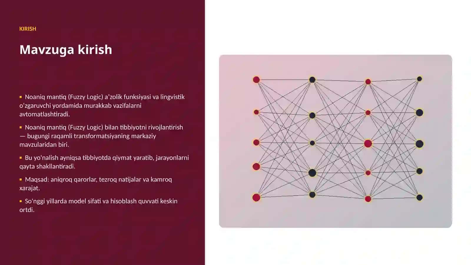 Noaniq mantiq (Fuzzy Logic) bilan tibbiyotni rivojlantirish 3