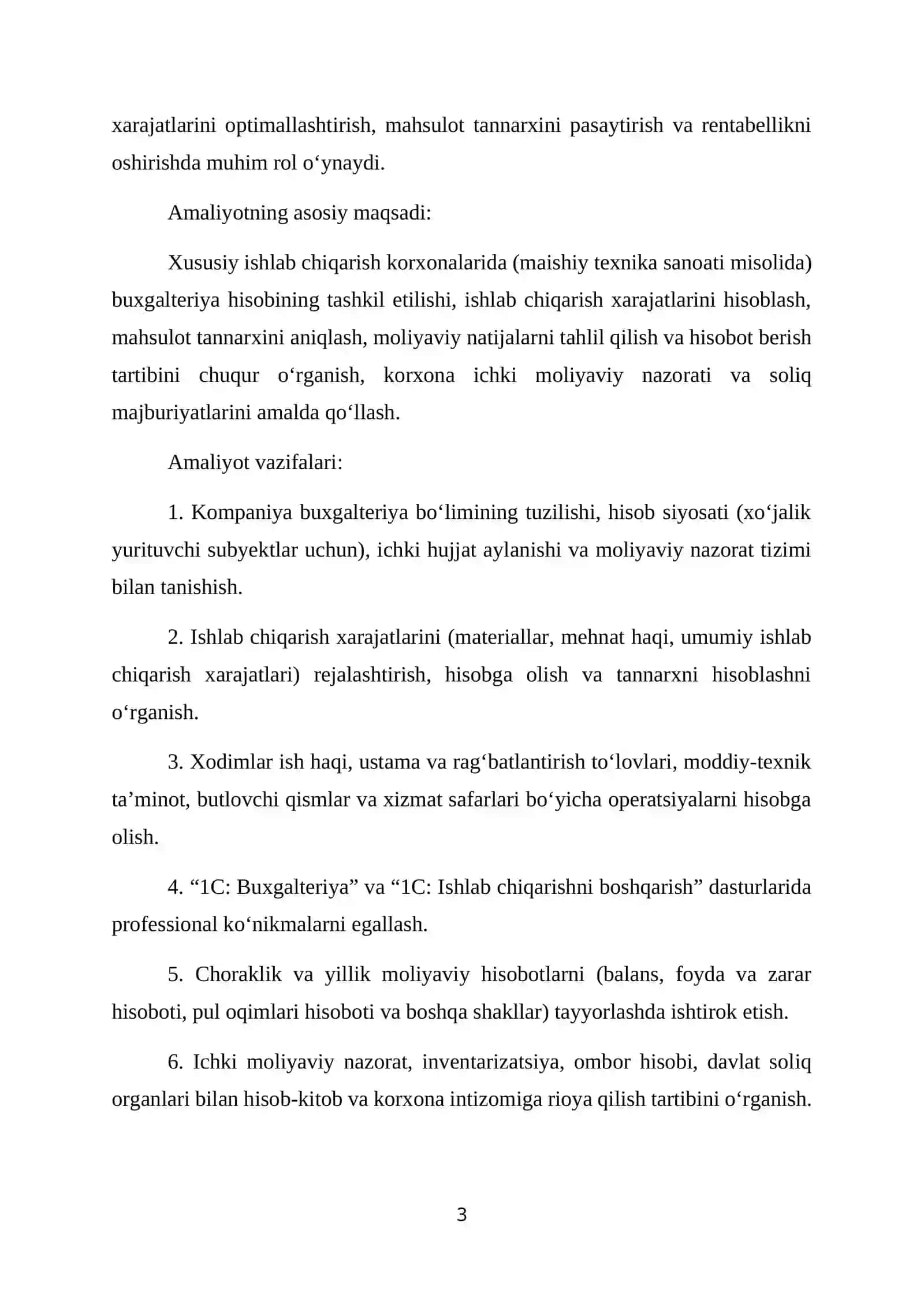 Sovutgichlar ishlab chiqarish kompleksi. mchj.Bitiruv Malakaviy Amaliyot Hisoboti 3