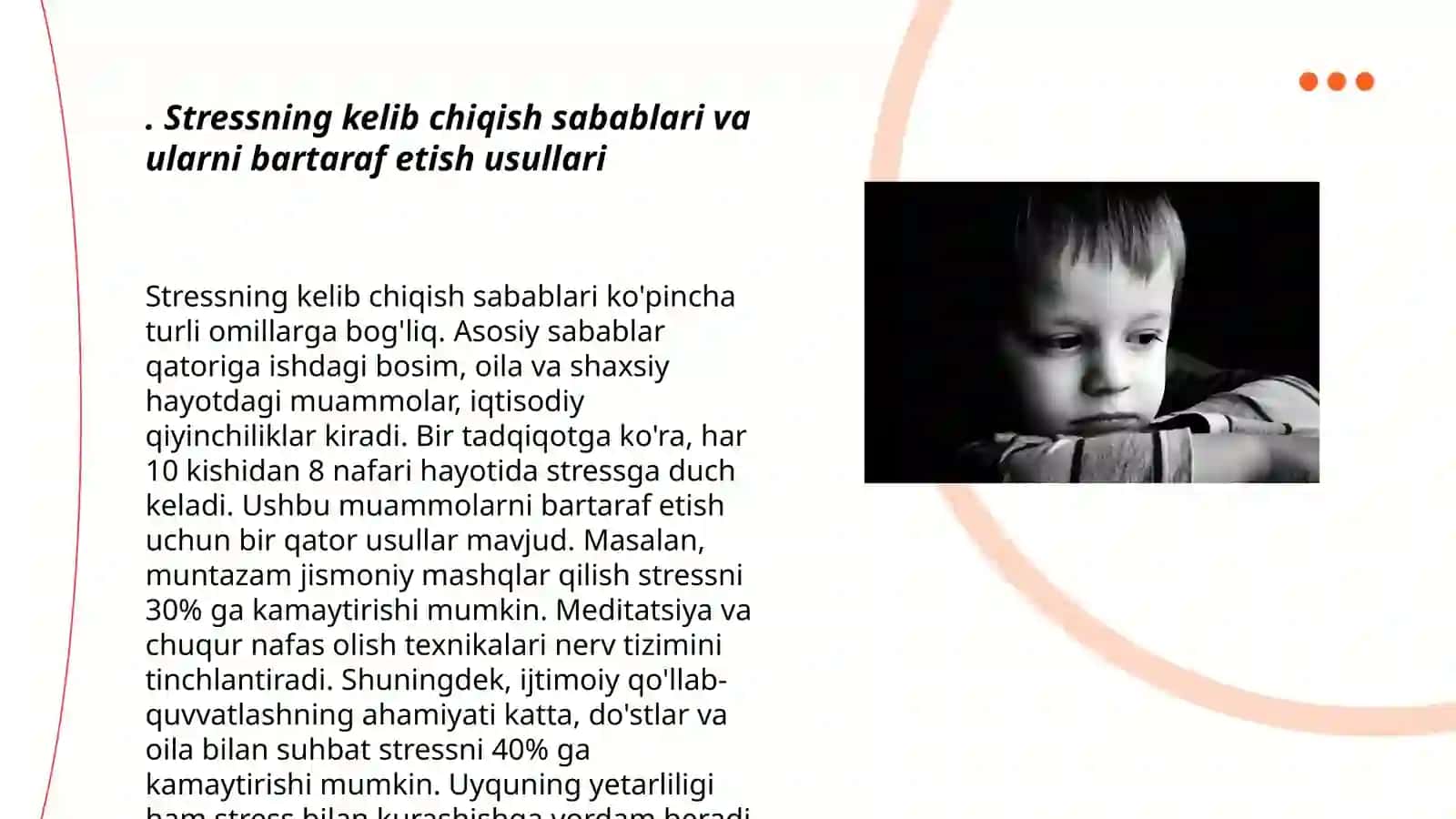 Stress va uni boshqarish. Motivatsiya 3