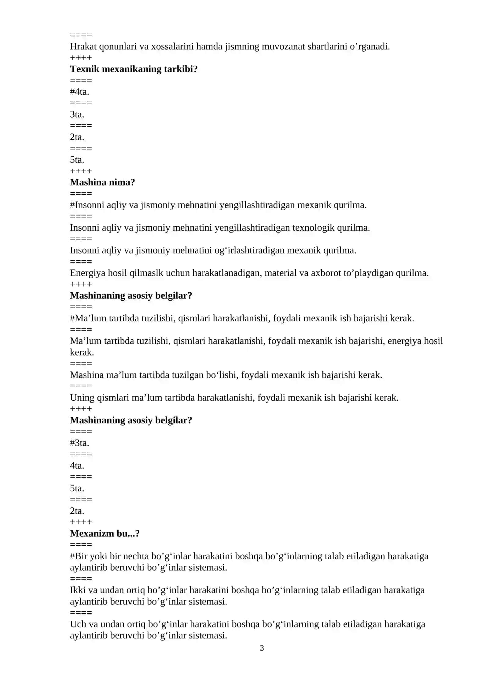Fazoda moddiy jismlarning bir – biriga nisbatan vaziyatlarining o‘zgarishi 3