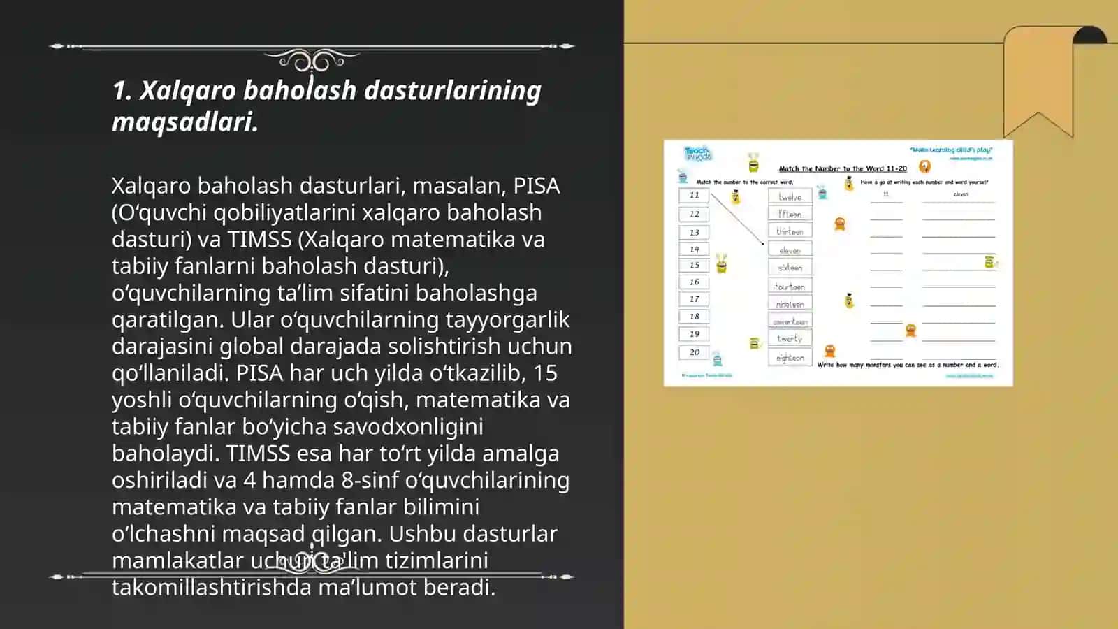 Xalqaro baholash dasturida matematika fanining o'rni 3