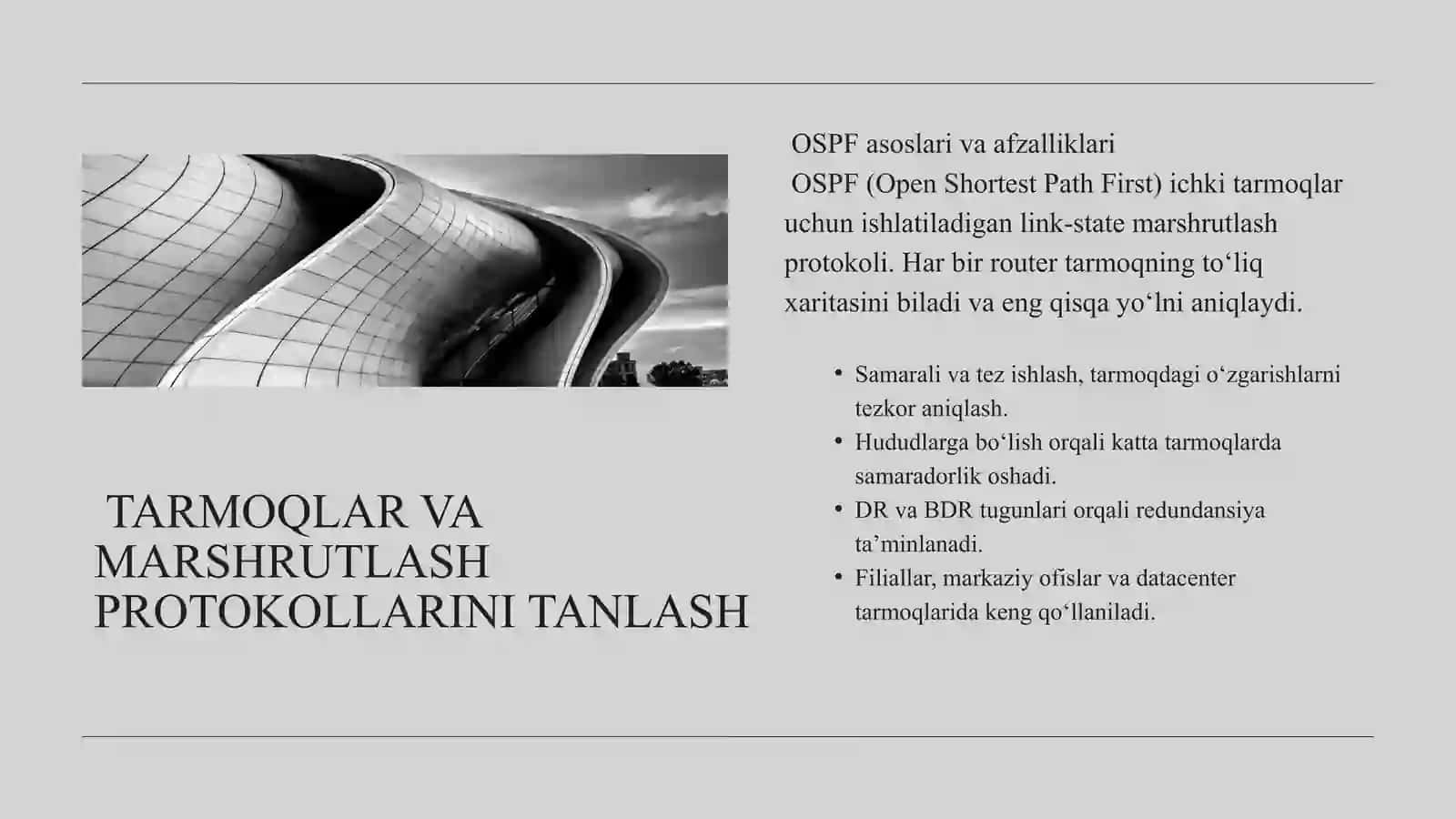 OSPF, NAT, DMZ va ACL integratsiyasiga egakompleks marshrutlash va xavfsizlik arxitekturasin loyihalash 3