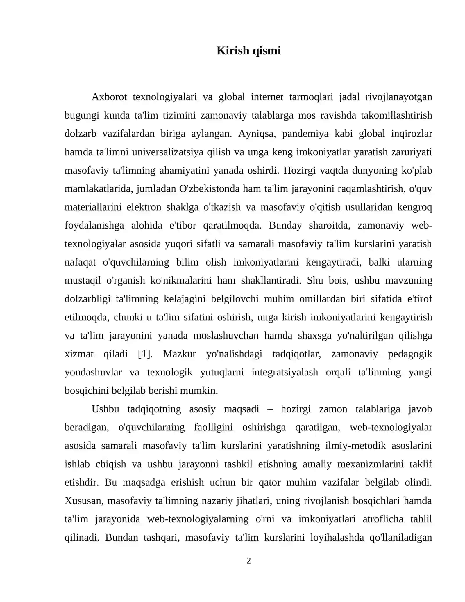 Web-texnologiyalar asosida masofaviy ta'lim kurslarini yaratish metodikasi 3