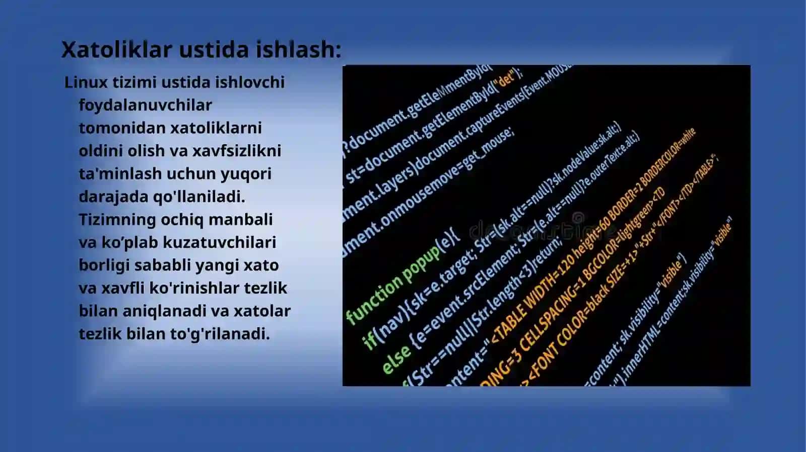 LINUX OTda IMTIYOZLAR TURLARI, FAYL VA KATALOG UCHUN FOYDALANISHNI BOSHQARISH USULI 3