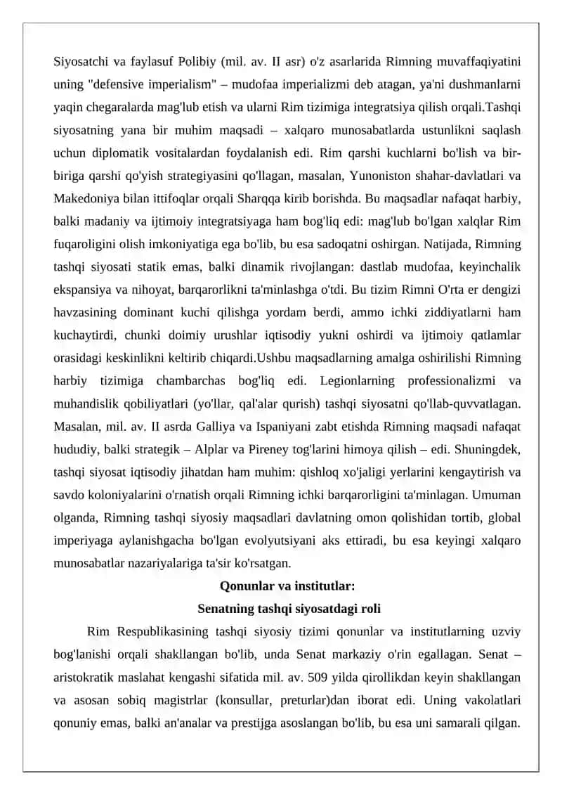 Qadimgi Rimda xalqaro munosabatlar va diplomatiya 3