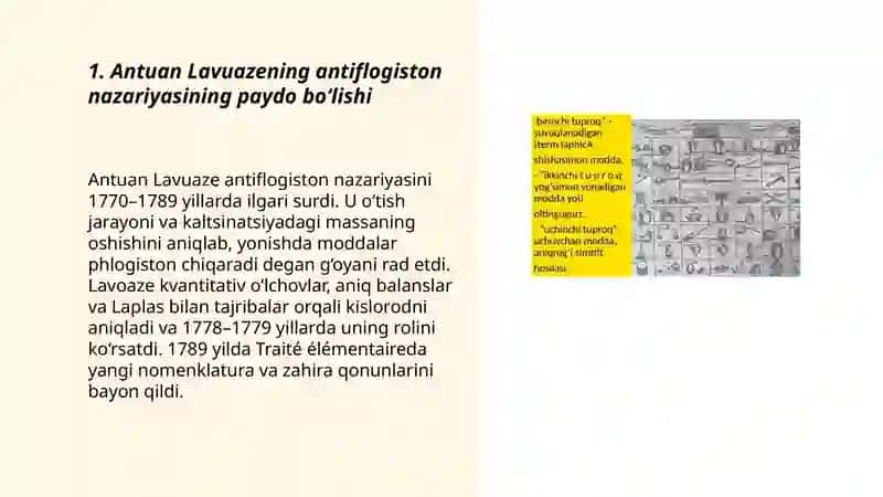 Antuan Lavuazening antiflogiston nazariyasi 3