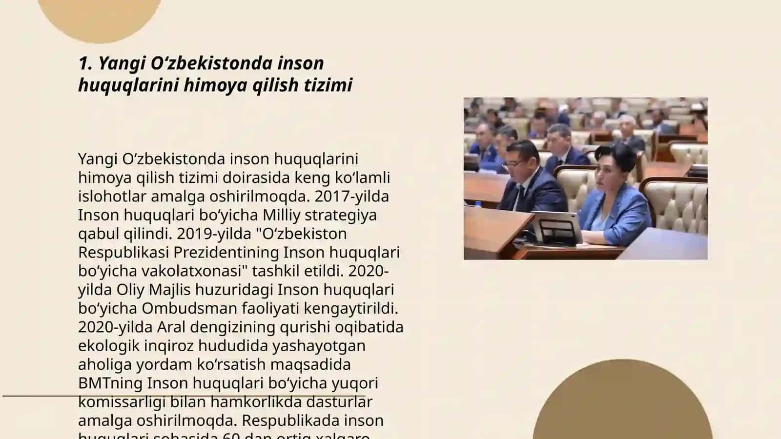 Yangi O'zbekistonda inson haq-huquqlari va erkinliklari kafolatining yaratilishi 3