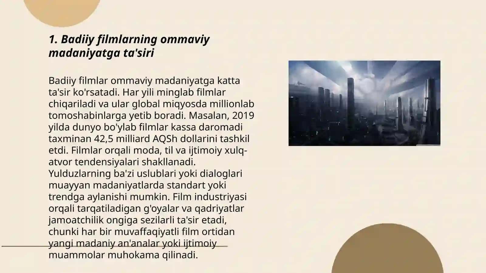 Badiiy filmlar va ommaviy madaniyat 3