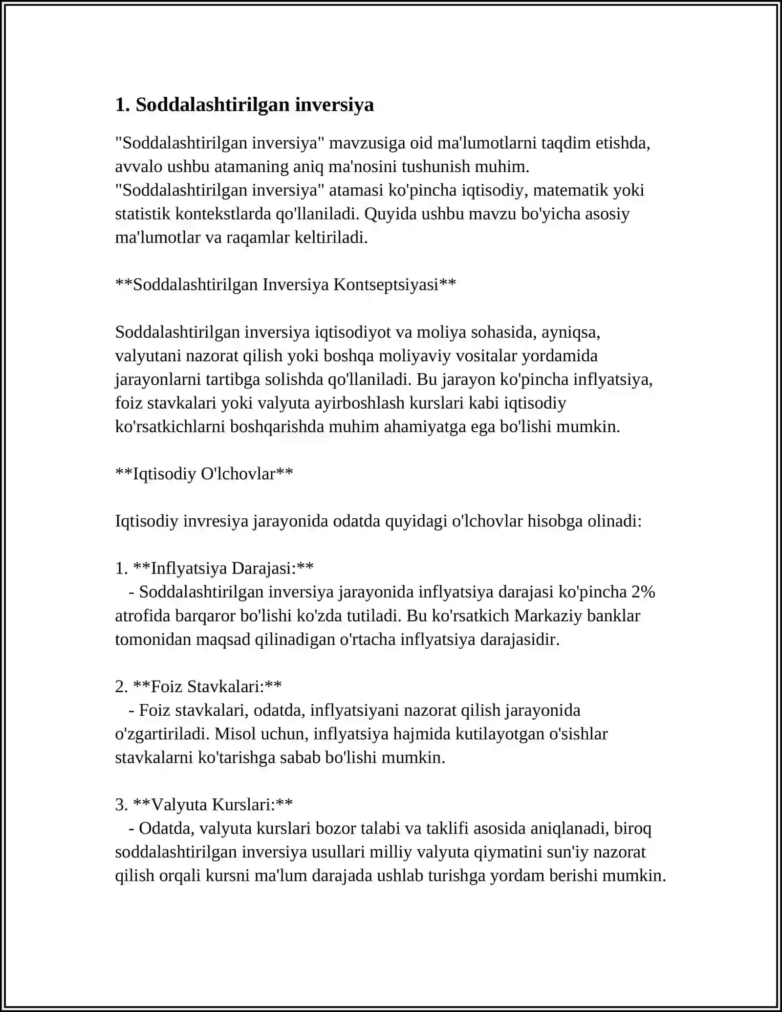 Soddalashtirilgan inversiya 3