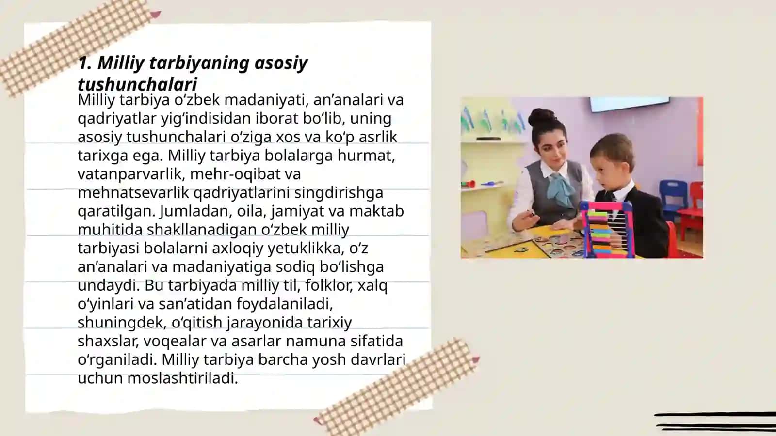 Maktabgacha taʼlim muassasasida milliy tarbiya 3