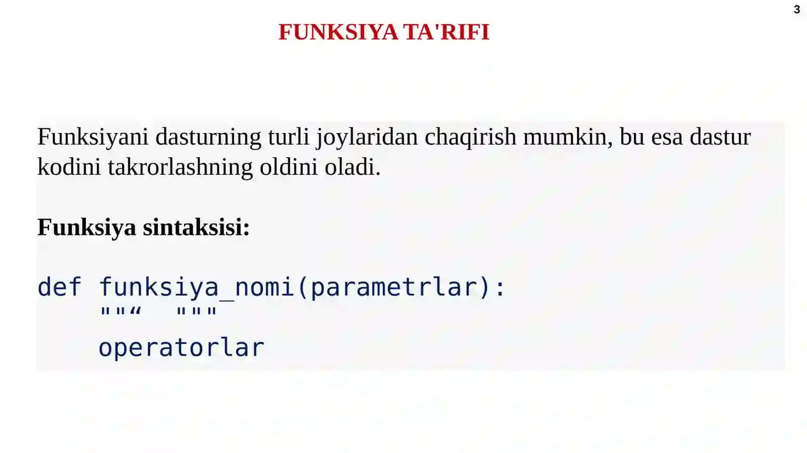 Funksiyalar 3