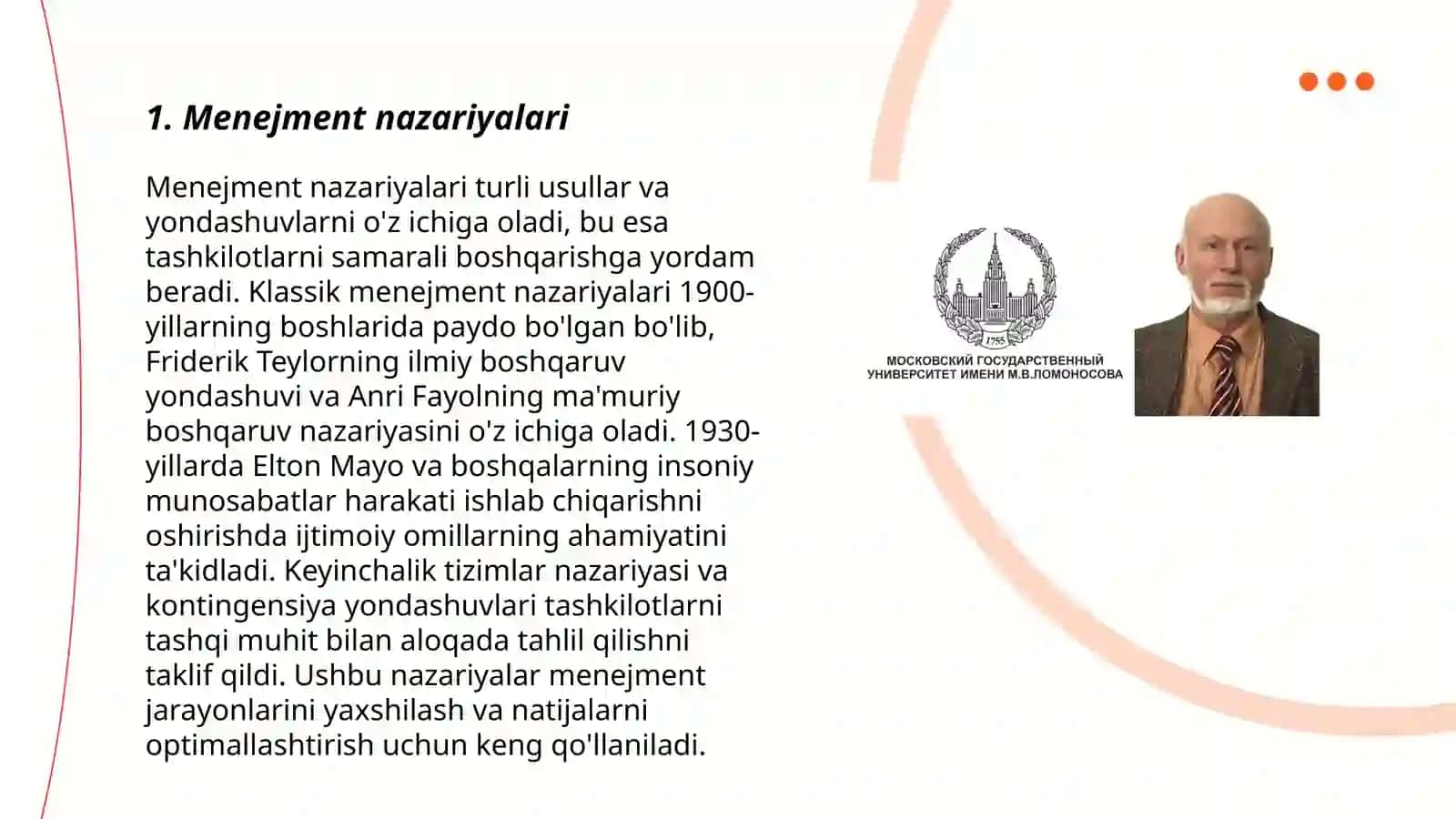 Menejmentning odati va menejmentning nufuzi 3